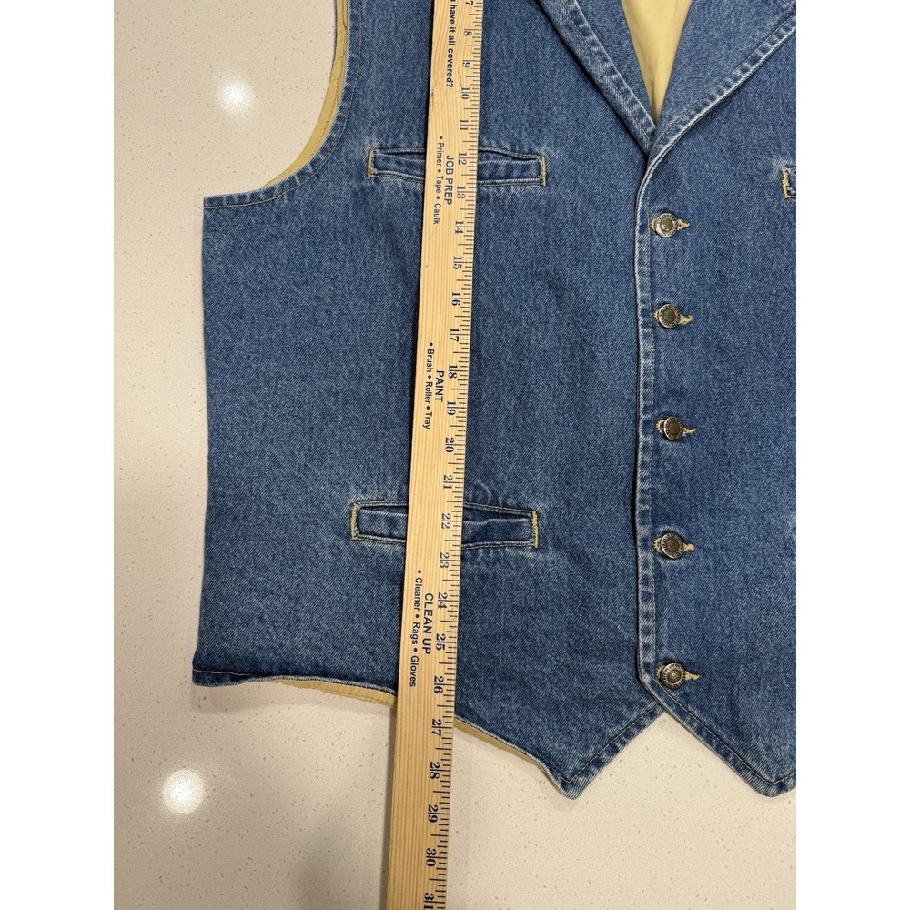 Schaefer Outfitters Denim Western Ranch Vest Mens Size 2X Large USA Made‎ - Picture 6 of 6